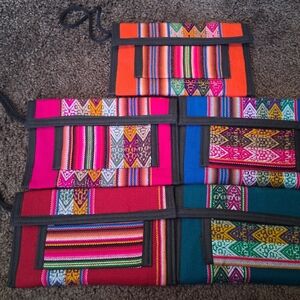 Colorful Patterned Women's Clutch Set